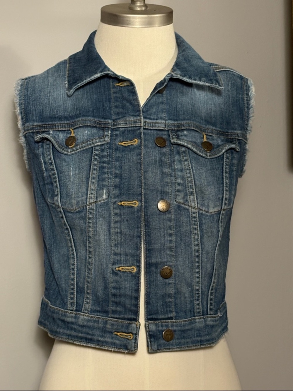 Guess XS Denim Jean Vest